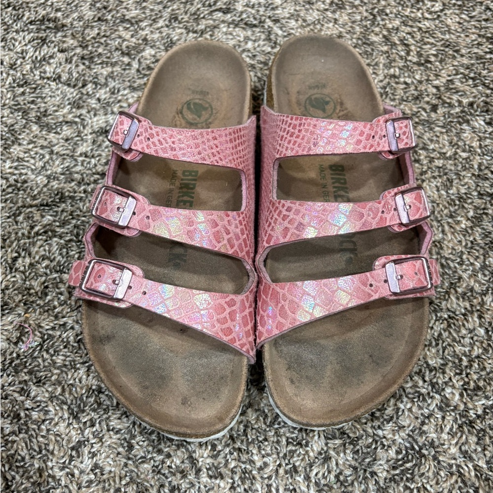 Birkenstock 3-Strap Sandal, Pink shimmer size EU 36 - Picture 3 of 10